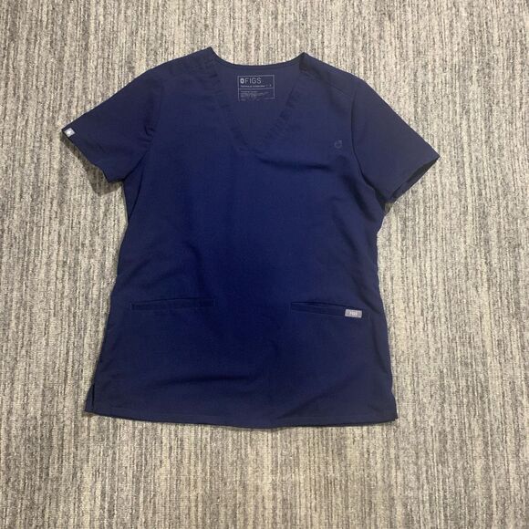 Figs Technical Collection Womens Small Navy Blue Casma Scrub Top Style# FW1100 * - Picture 1 of 5